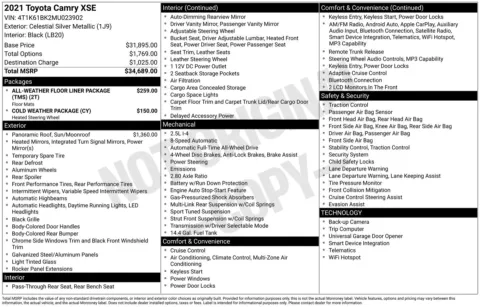 Photos of 2021 Toyota Camry XSE for sale in Union Gap, WA at Bud Clary Toyota of Yakima