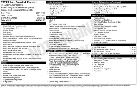 Photos of 2023 Subaru Crosstrek Premium for sale in Union Gap, WA at Bud Clary Toyota of Yakima