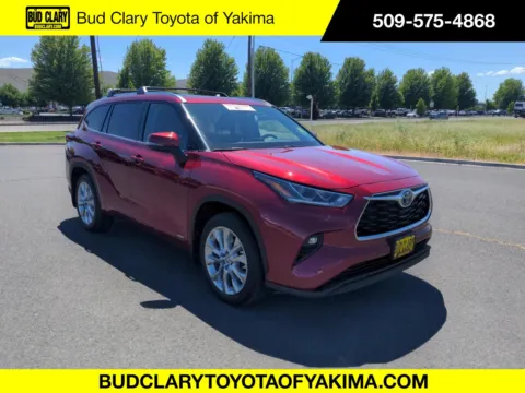 Red 2022 Toyota Highlander Hybrid Limited for sale in Union Gap, WA