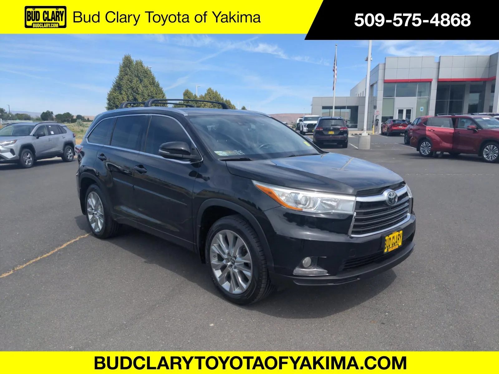 Black 2015 Toyota Highlander Limited for sale in Union Gap, WA