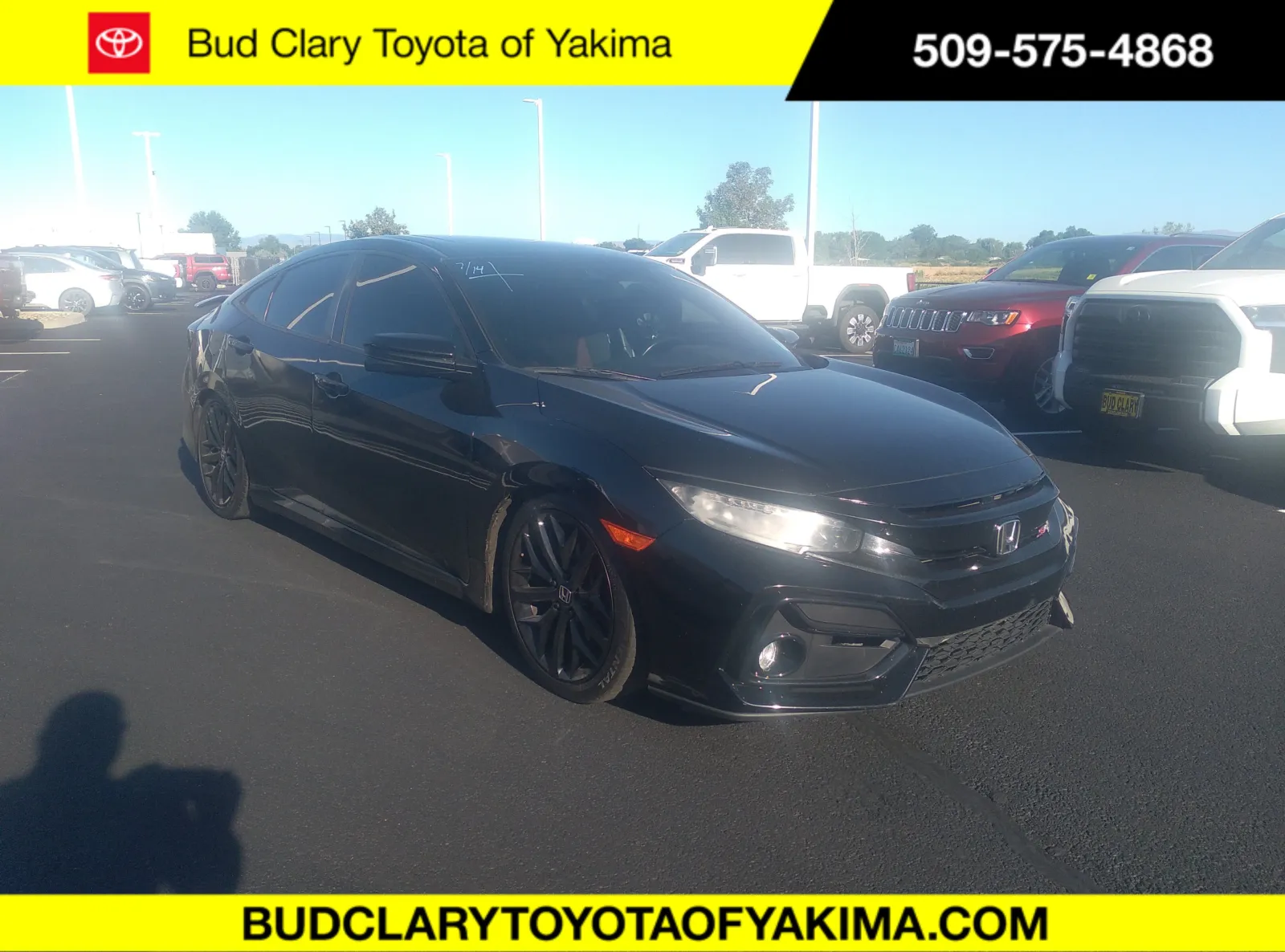 Black 2020 Honda Civic Si Sedan Si w/Summer Tires for sale in Union Gap, WA
