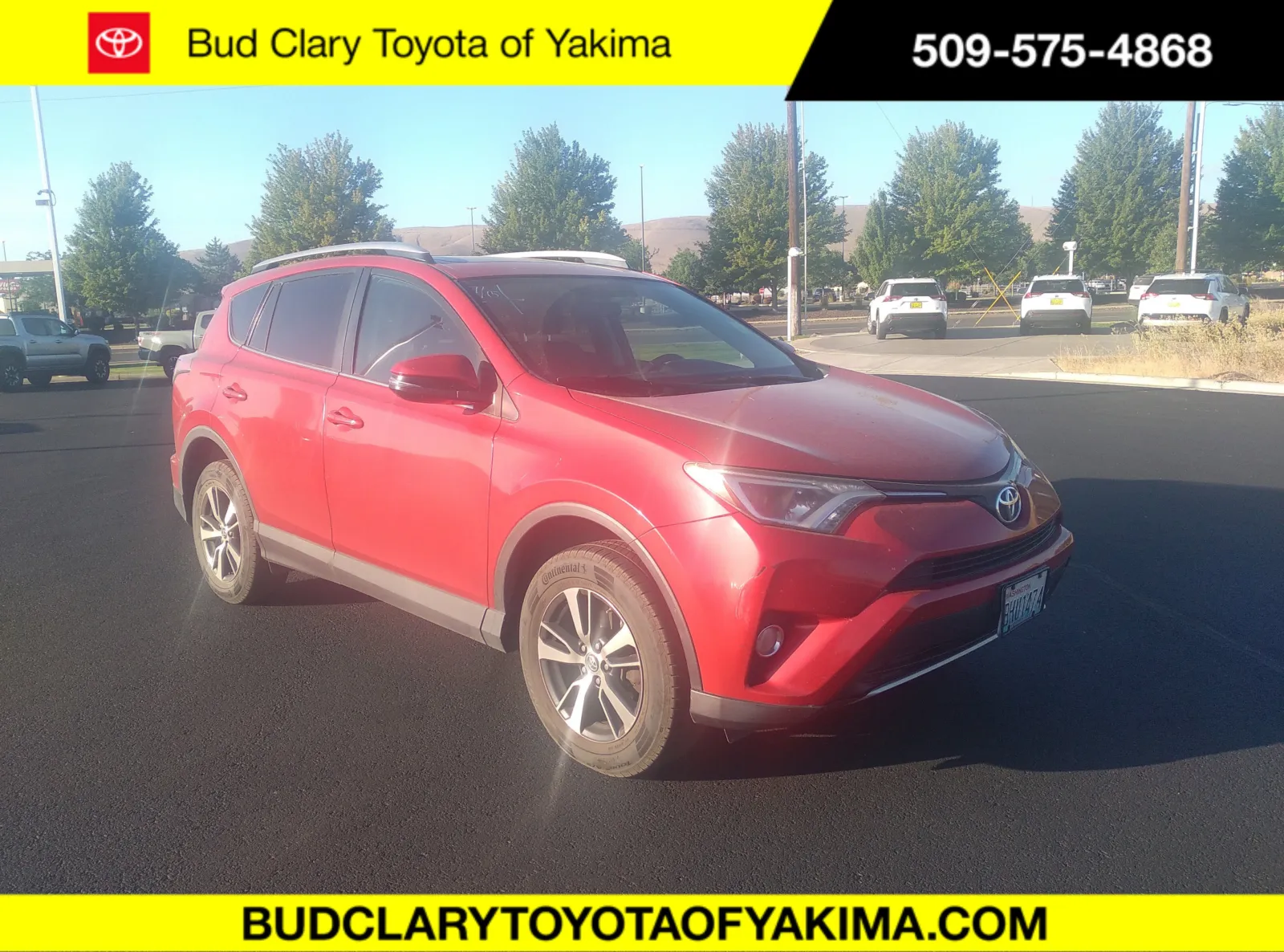 Red 2016 Toyota Rav4 Xle for sale in Union Gap, WA