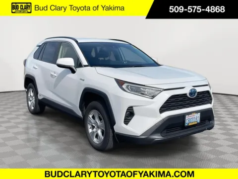 White 2021 Toyota RAV4 Hybrid XLE for sale in Union Gap, WA