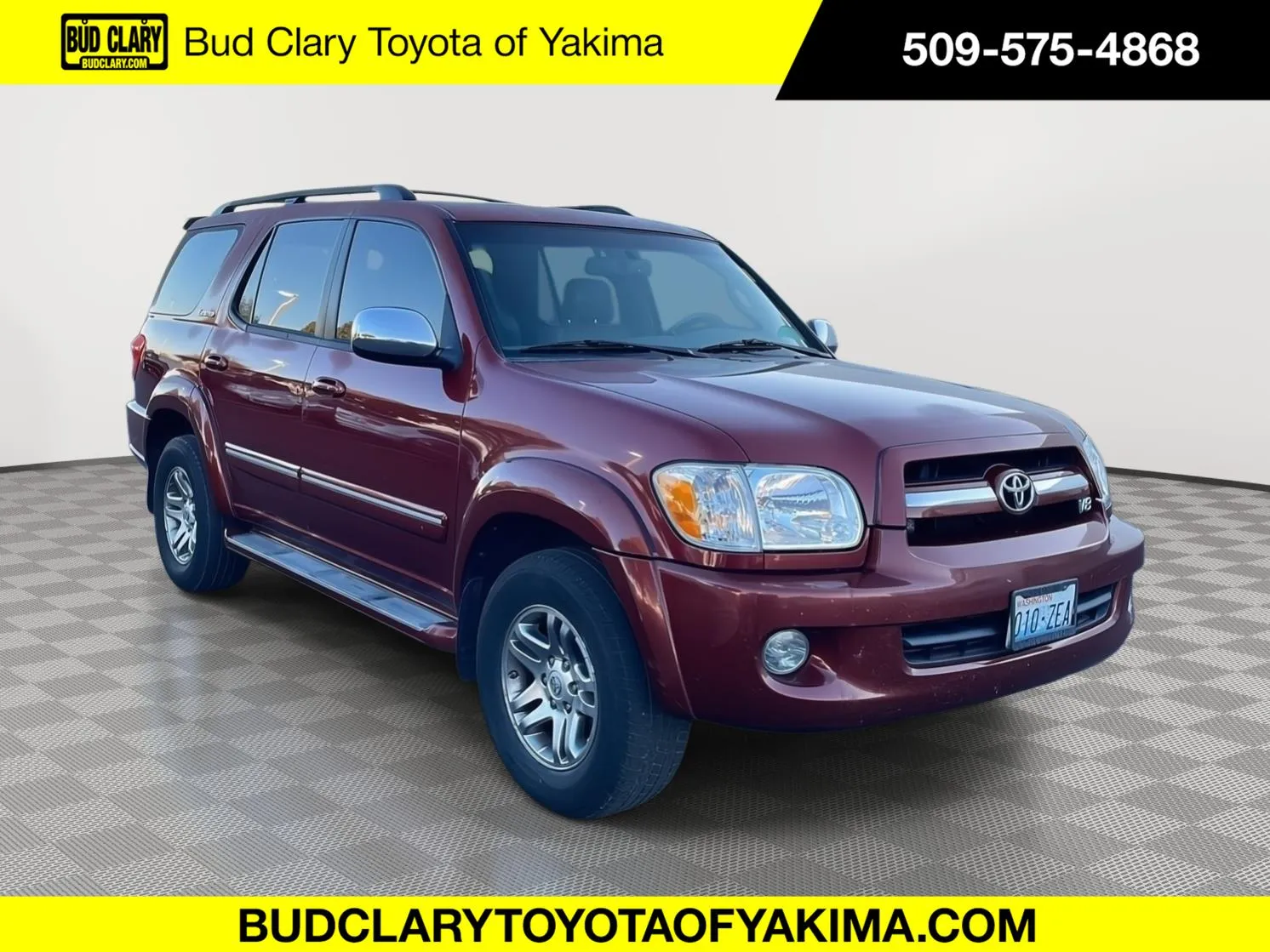 Red 2007 Toyota Sequoia Limited for sale in Union Gap, WA