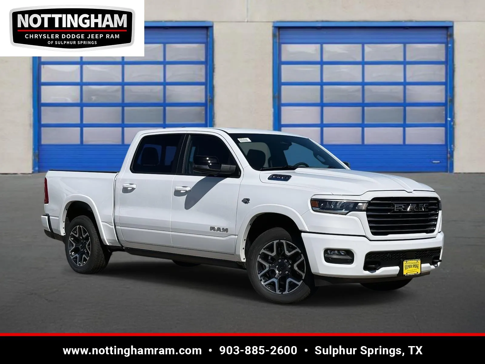 White 2026 Ram 1500 Laramie for sale in Sulphur Springs, TX