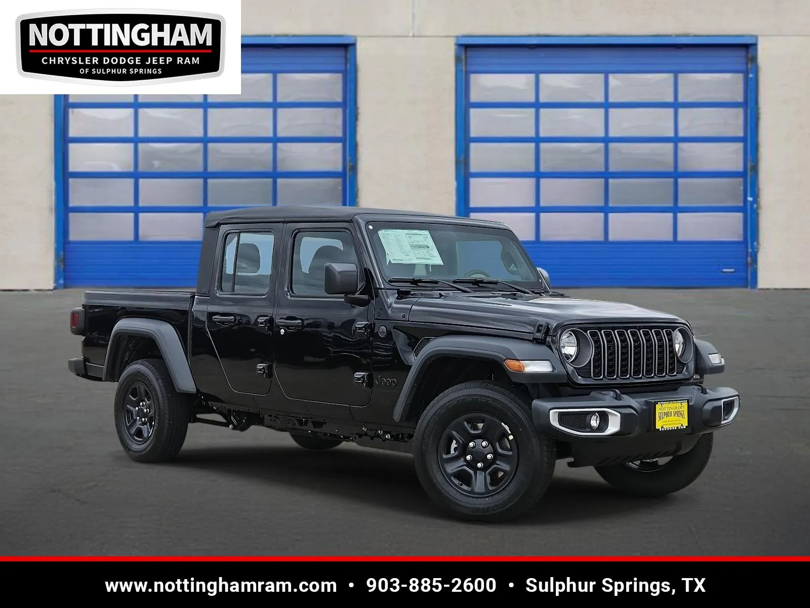 Black 2026 Jeep Gladiator Sport for sale in Sulphur Springs, TX