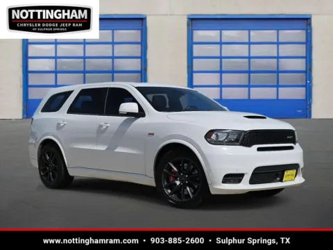 White 2018 DODGE DURANGO SRT for sale in Sulphur Springs, TX