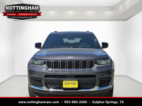 Photos of 2026 Jeep Grand Cherokee L Laredo X for sale in Sulphur Springs, TX at Nottingham Chrysler Dodge Jeep Ram of Sulphur Springs