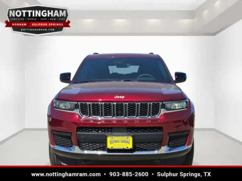 Photos of 2026 Jeep Grand Cherokee L Laredo for sale in Sulphur Springs, TX at Nottingham Chrysler Dodge Jeep Ram of Sulphur Springs