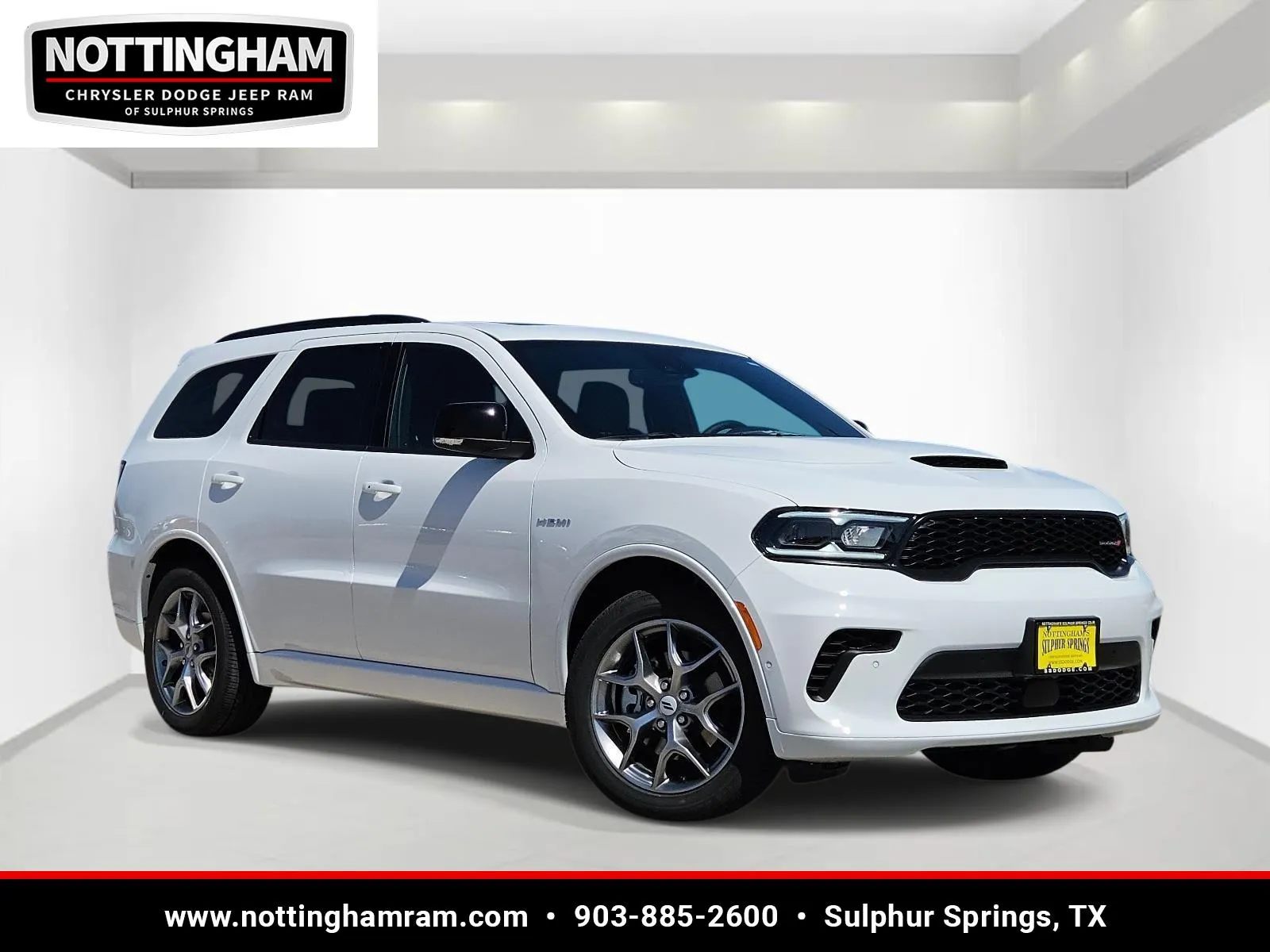 White 2026 Dodge Durango GT Plus HEMI V8 for sale in Sulphur Springs, TX