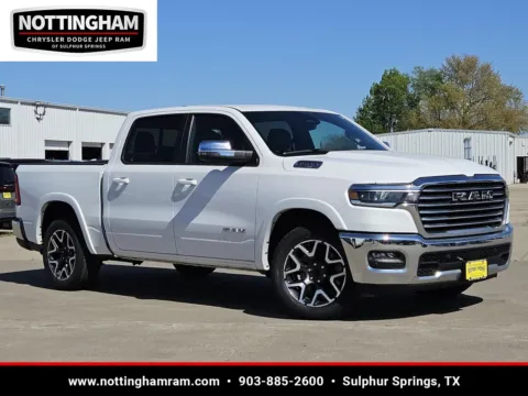 White 2025 Ram 1500 Laramie for sale in Sulphur Springs, TX