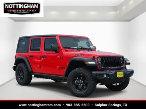 Red 2026 Jeep Wrangler Willys for sale in Sulphur Springs, TX