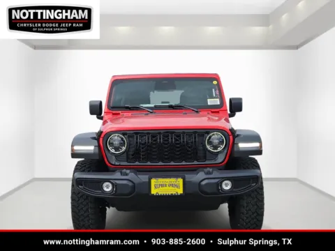 Photos of 2026 Jeep Wrangler Willys for sale in Sulphur Springs, TX at Nottingham Chrysler Dodge Jeep Ram of Sulphur Springs