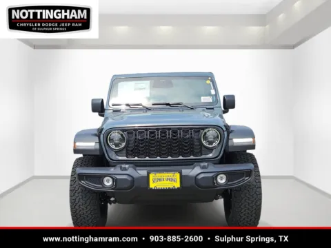 Photos of 2026 Jeep Wrangler Willys for sale in Sulphur Springs, TX at Nottingham Chrysler Dodge Jeep Ram of Sulphur Springs