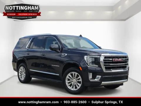 Photos of 2024 GMC Yukon SLT for sale in Sulphur Springs, TX at Nottingham Chrysler Dodge Jeep Ram of Sulphur Springs