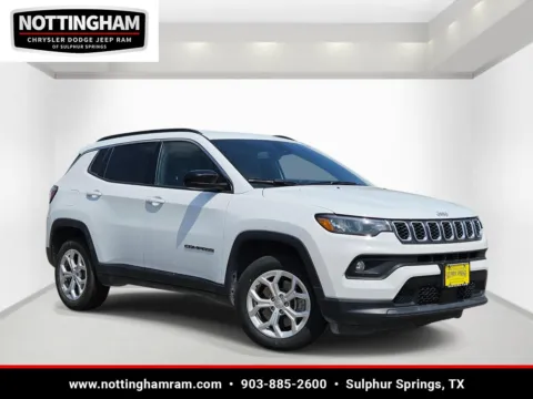 White 2024 Jeep Compass Latitude for sale in Sulphur Springs, TX