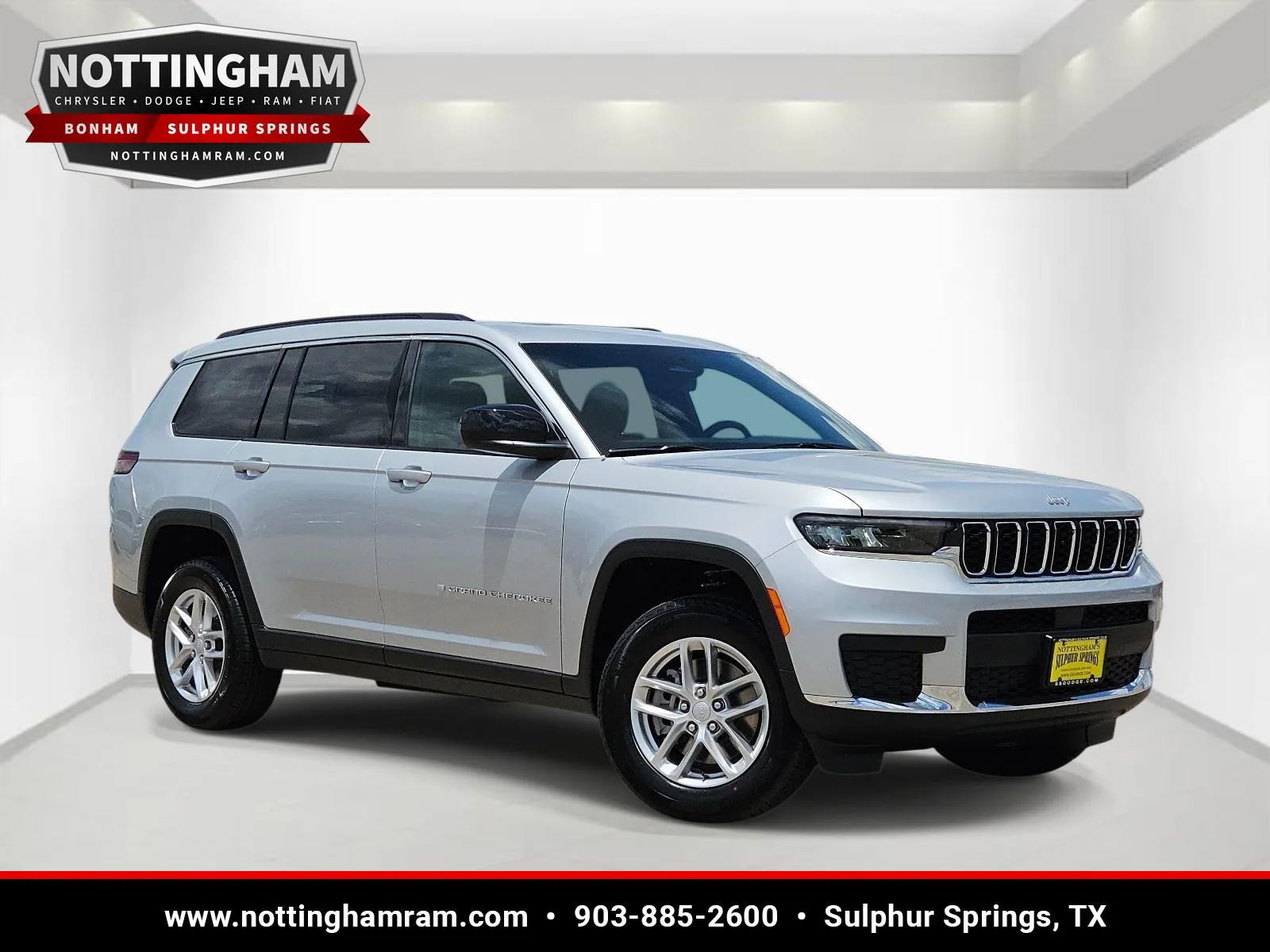 Silver 2026 Jeep Grand Cherokee L Laredo X for sale in Sulphur Springs, TX