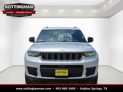 Photos of 2026 Jeep Grand Cherokee L Laredo X for sale in Sulphur Springs, TX at Nottingham Chrysler Dodge Jeep Ram of Sulphur Springs