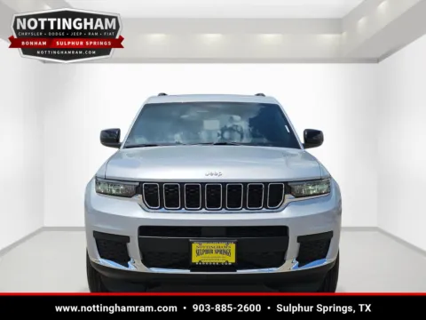 Photos of 2026 Jeep Grand Cherokee L Laredo X for sale in Sulphur Springs, TX at Nottingham Chrysler Dodge Jeep Ram of Sulphur Springs