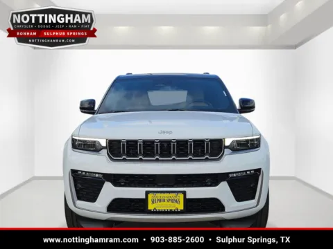 Photos of 2026 Jeep Grand Cherokee Summit for sale in Sulphur Springs, TX at Nottingham Chrysler Dodge Jeep Ram of Sulphur Springs