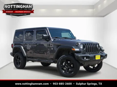 Gray 2021 Jeep Wrangler Unlimited Sport Altitude for sale in Sulphur Springs, TX