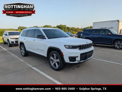 White 2021 Jeep Grand Cherokee L Limited for sale in Sulphur Springs, TX
