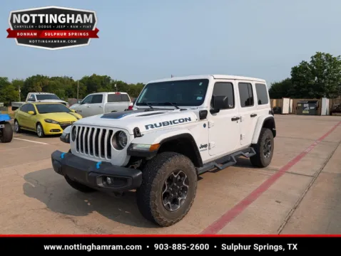 Photos of 2022 Jeep Wrangler 4xe Unlimited Rubicon for sale in Sulphur Springs, TX at Nottingham Chrysler Dodge Jeep Ram of Sulphur Springs