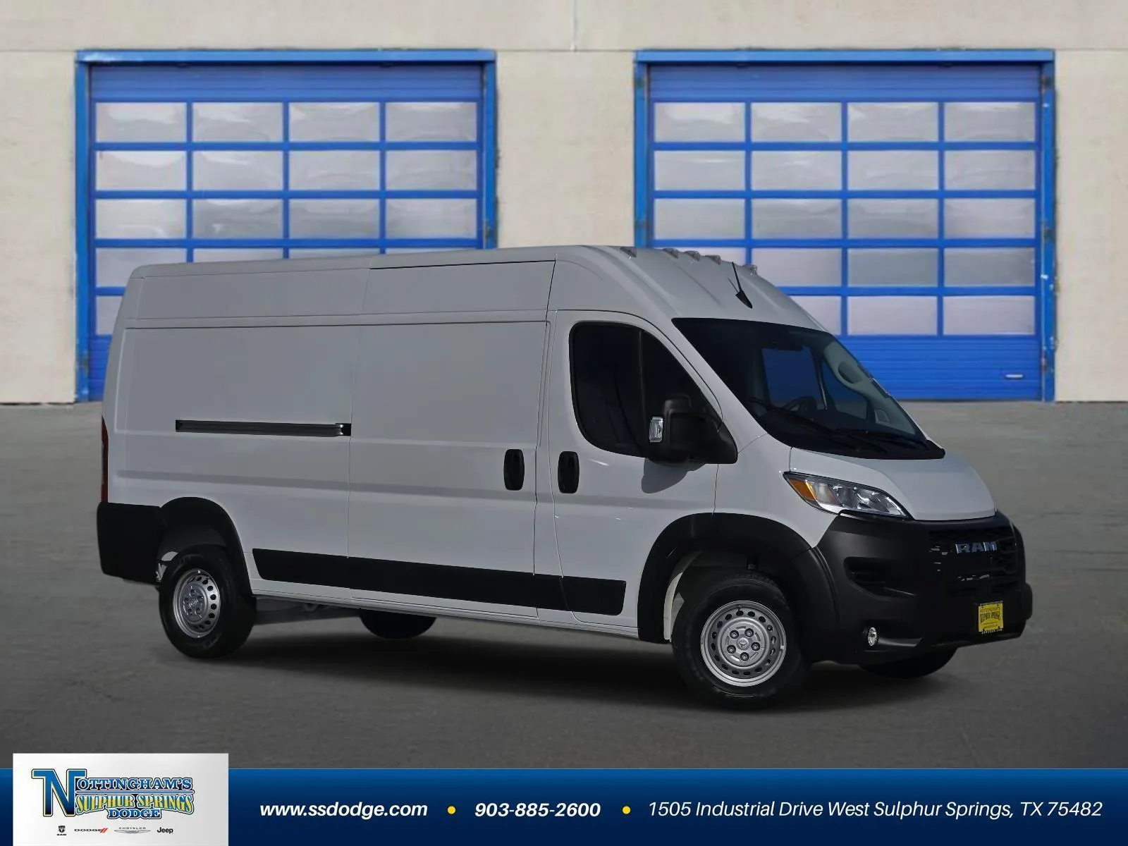 White 2025 Ram ProMaster Cargo Van Tradesman for sale in Sulphur Springs, TX