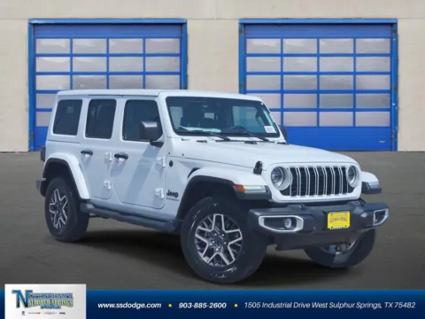 White 2025 Jeep Wrangler Sahara for sale in Sulphur Springs, TX