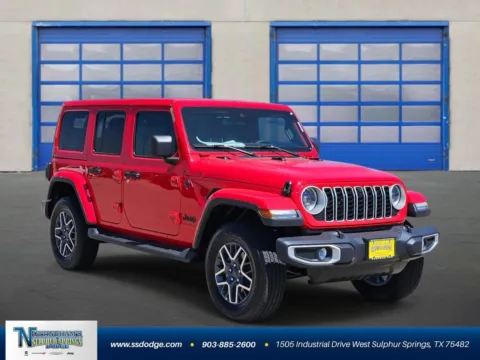 Red 2025 Jeep Wrangler Sahara for sale in Sulphur Springs, TX