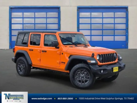 Orange 2025 Jeep Wrangler Sport S for sale in Sulphur Springs, TX