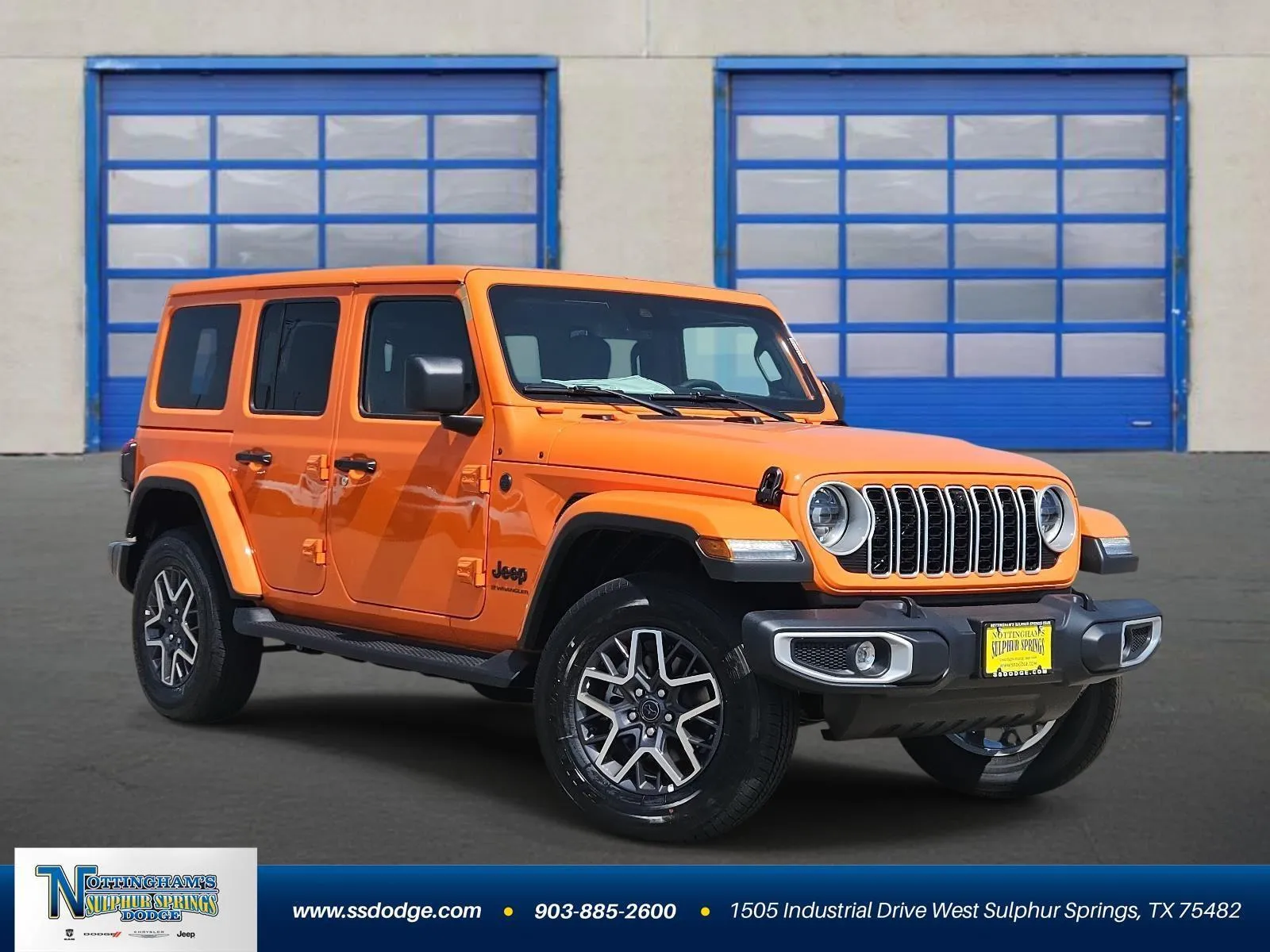 Orange 2025 Jeep Wrangler Sahara for sale in Sulphur Springs, TX