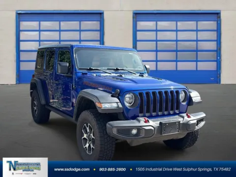 Blue 2020 Jeep Wrangler Unlimited Rubicon for sale in Sulphur Springs, TX