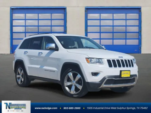 White 2015 Jeep Grand Cherokee Limited for sale in Sulphur Springs, TX