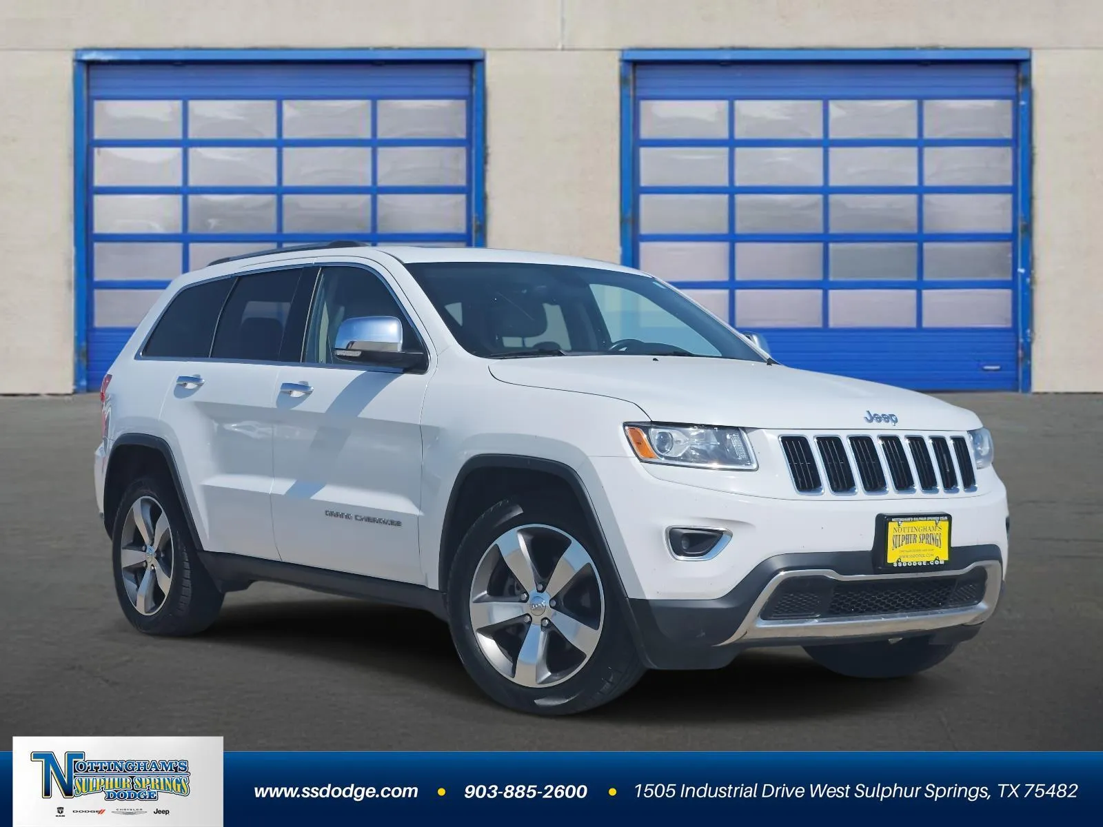 White 2015 Jeep Grand Cherokee Limited for sale in Sulphur Springs, TX