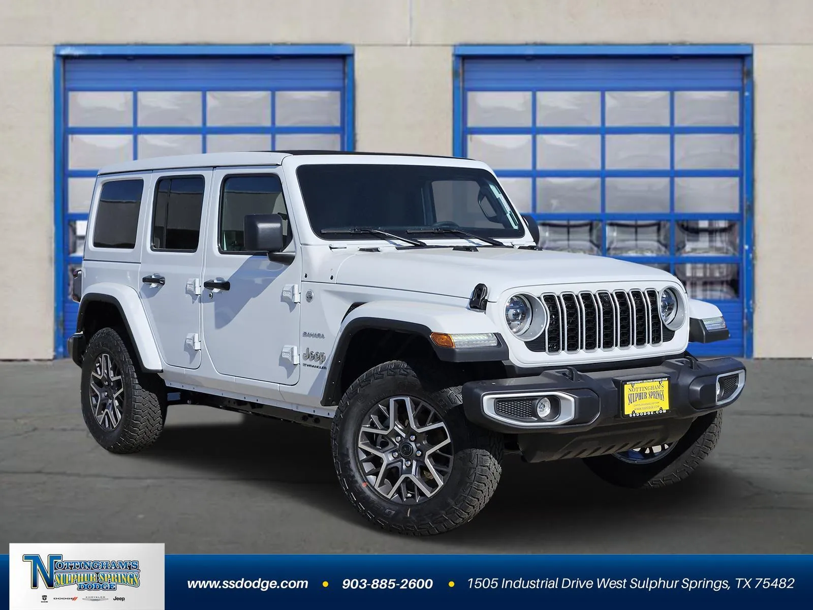 White 2024 Jeep Wrangler Sahara for sale in Sulphur Springs, TX