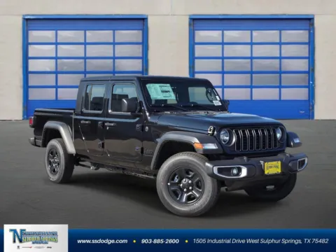 Black 2025 Jeep Gladiator Sport for sale in Sulphur Springs, TX