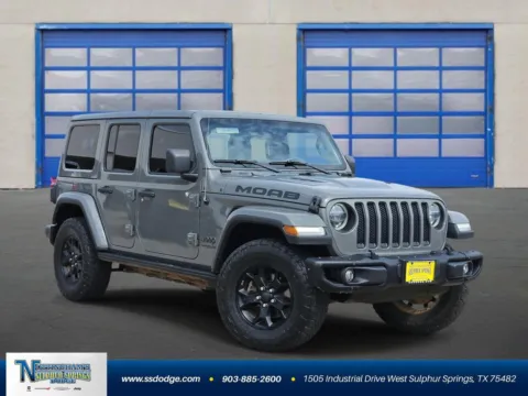 Gray 2019 Jeep Wrangler Unlimited Moab for sale in Sulphur Springs, TX