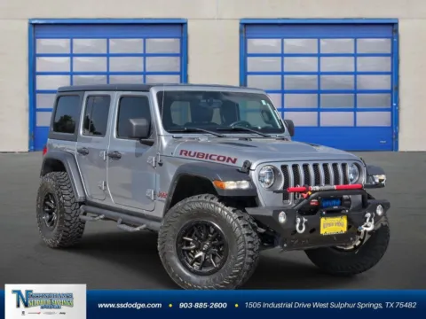 Silver 2020 Jeep Wrangler Unlimited Rubicon for sale in Sulphur Springs, TX