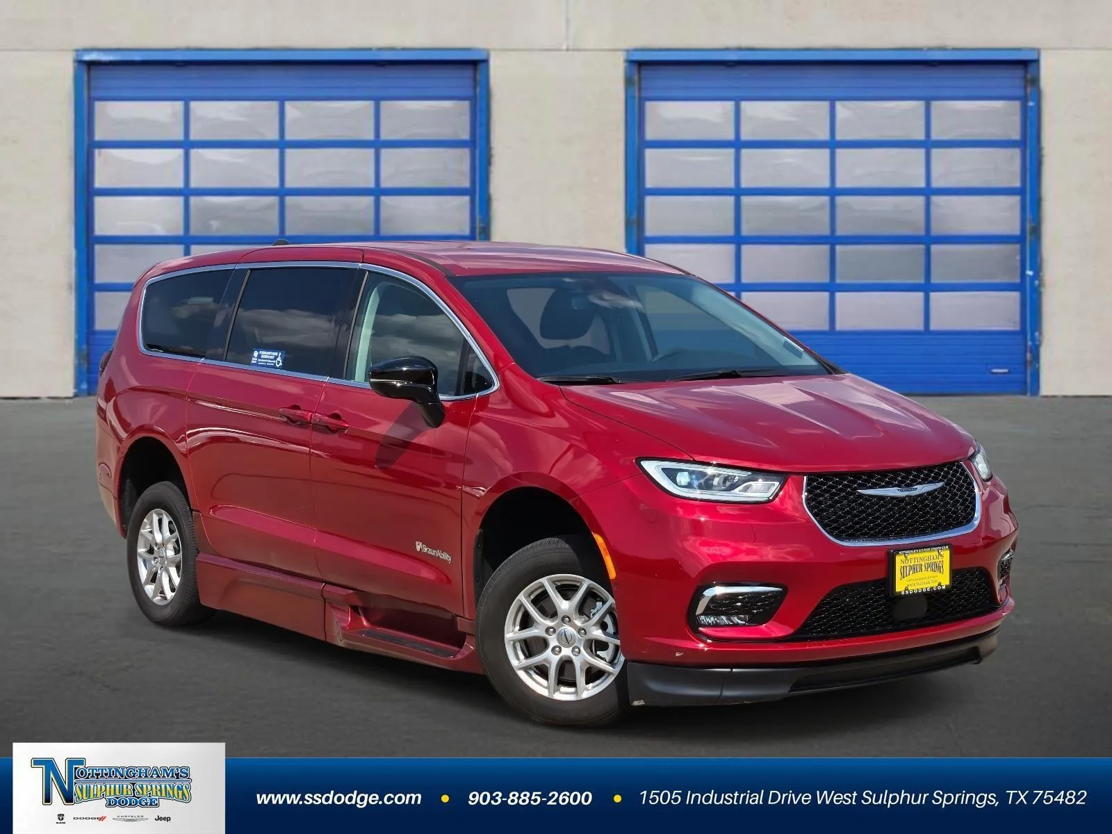 Red 2024 Chrysler Pacifica Touring L Mobility Van for sale in Sulphur Springs, TX