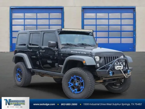 Black 2017 Jeep Wrangler Unlimited Rubicon for sale in Sulphur Springs, TX