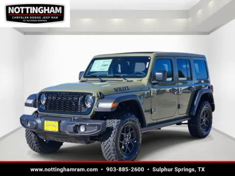 Another view of 2026 Jeep Wrangler Willys for sale in Sulphur Springs, TX at Nottingham Chrysler Dodge Jeep Ram of Sulphur Springs