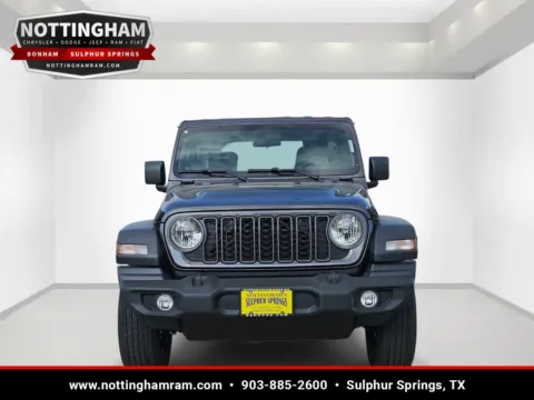Photos of 2026 Jeep Wrangler Sport for sale in Sulphur Springs, TX at Nottingham Chrysler Dodge Jeep Ram of Sulphur Springs