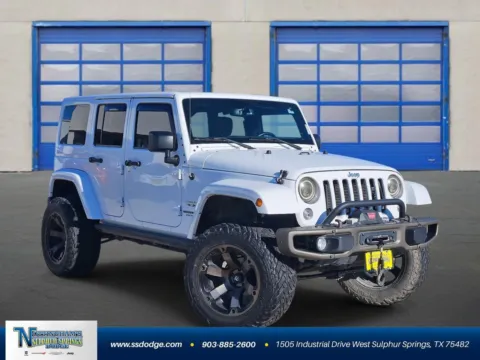 White 2016 Jeep Wrangler Unlimited Sahara for sale in Sulphur Springs, TX