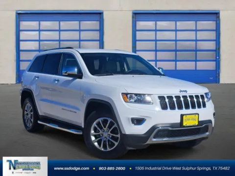 White 2015 Jeep Grand Cherokee Limited for sale in Sulphur Springs, TX