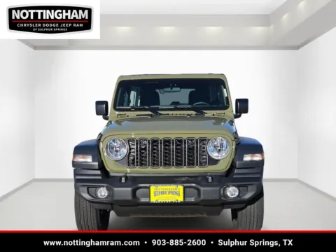 Photos of 2026 Jeep Wrangler Sport for sale in Sulphur Springs, TX at Nottingham Chrysler Dodge Jeep Ram of Sulphur Springs