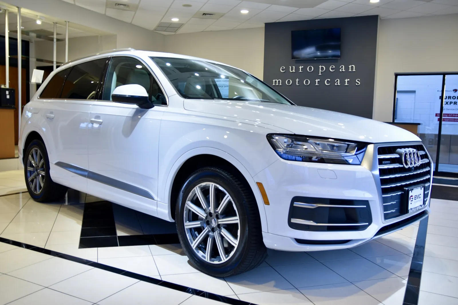 White 2019 Audi Q7 quattro Progressiv 45 TFSI for sale in Middletown, CT