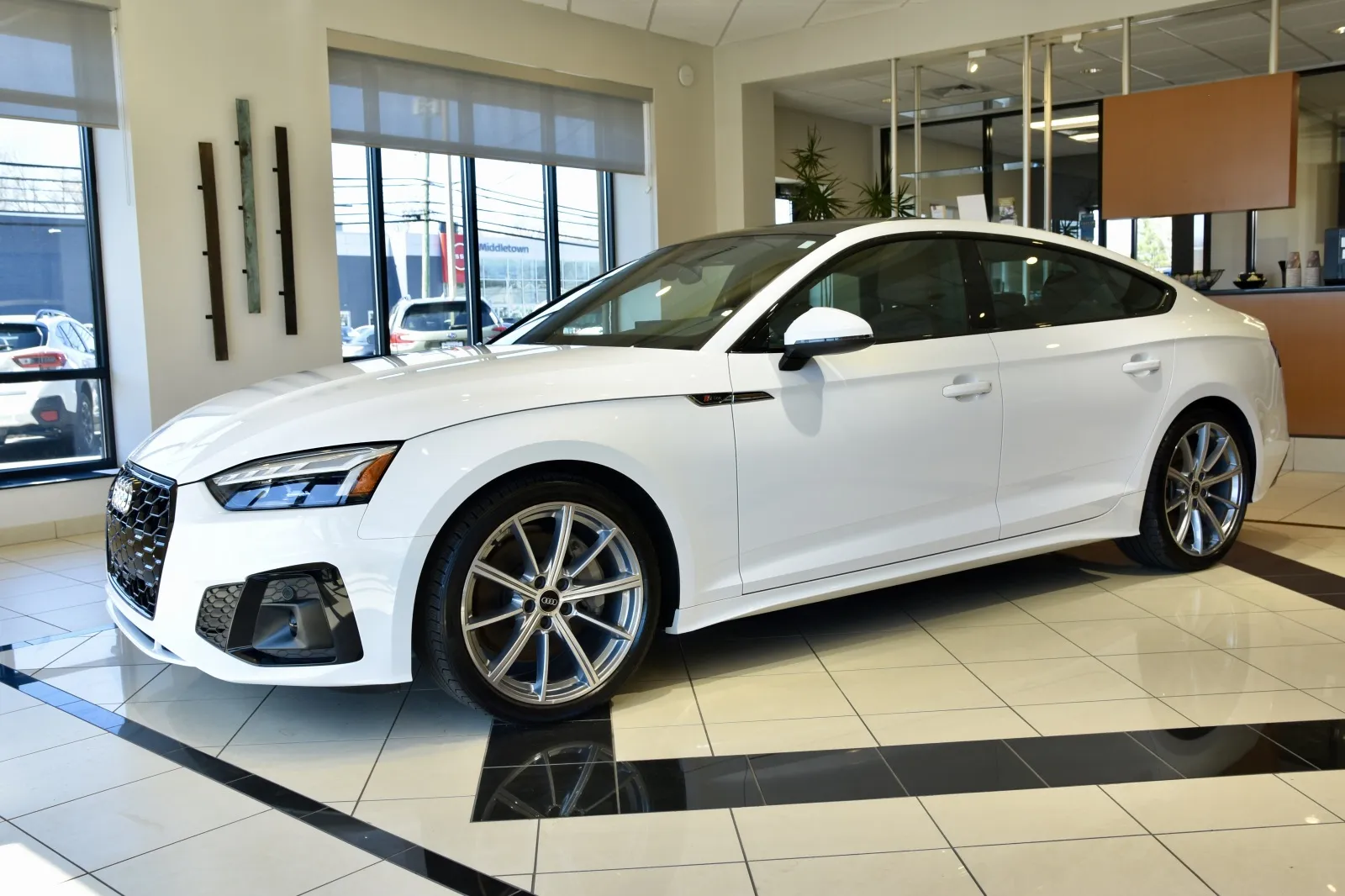 Another view of 2025 Audi A5 Sportback quattro S line Premium 45 TFSI for sale in Middletown, CT at European Motorcars