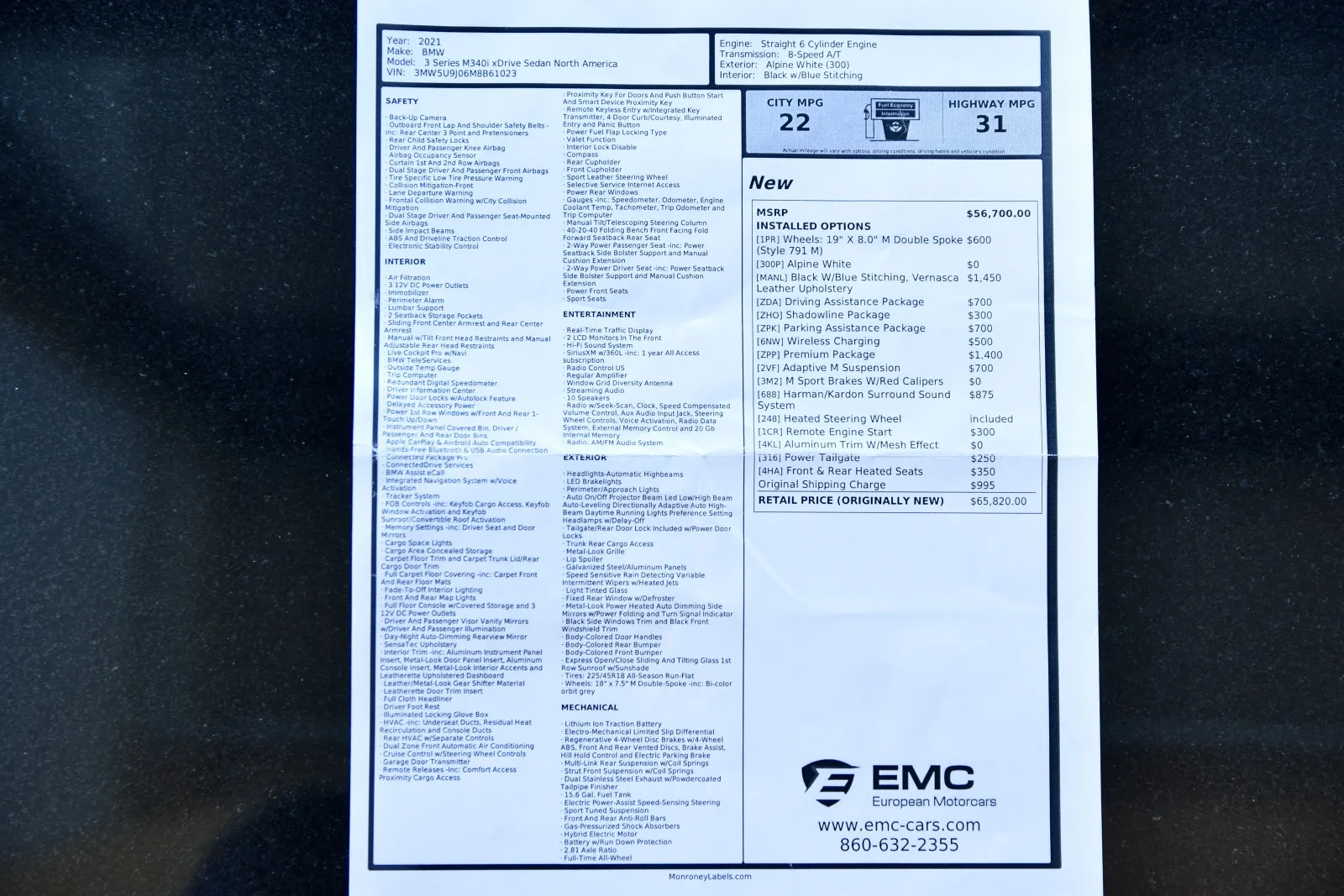 2021 BMW 3 Series M340i - Photo 33
