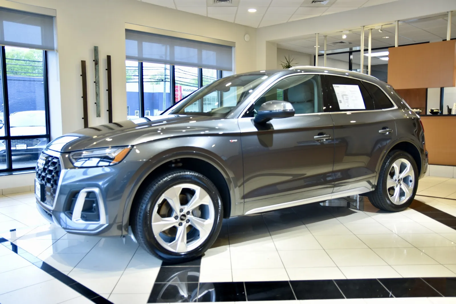 Another view of 2022 Audi Q5 quattro S line Prem Plus 45 TFSI for sale in Middletown, CT at European Motorcars